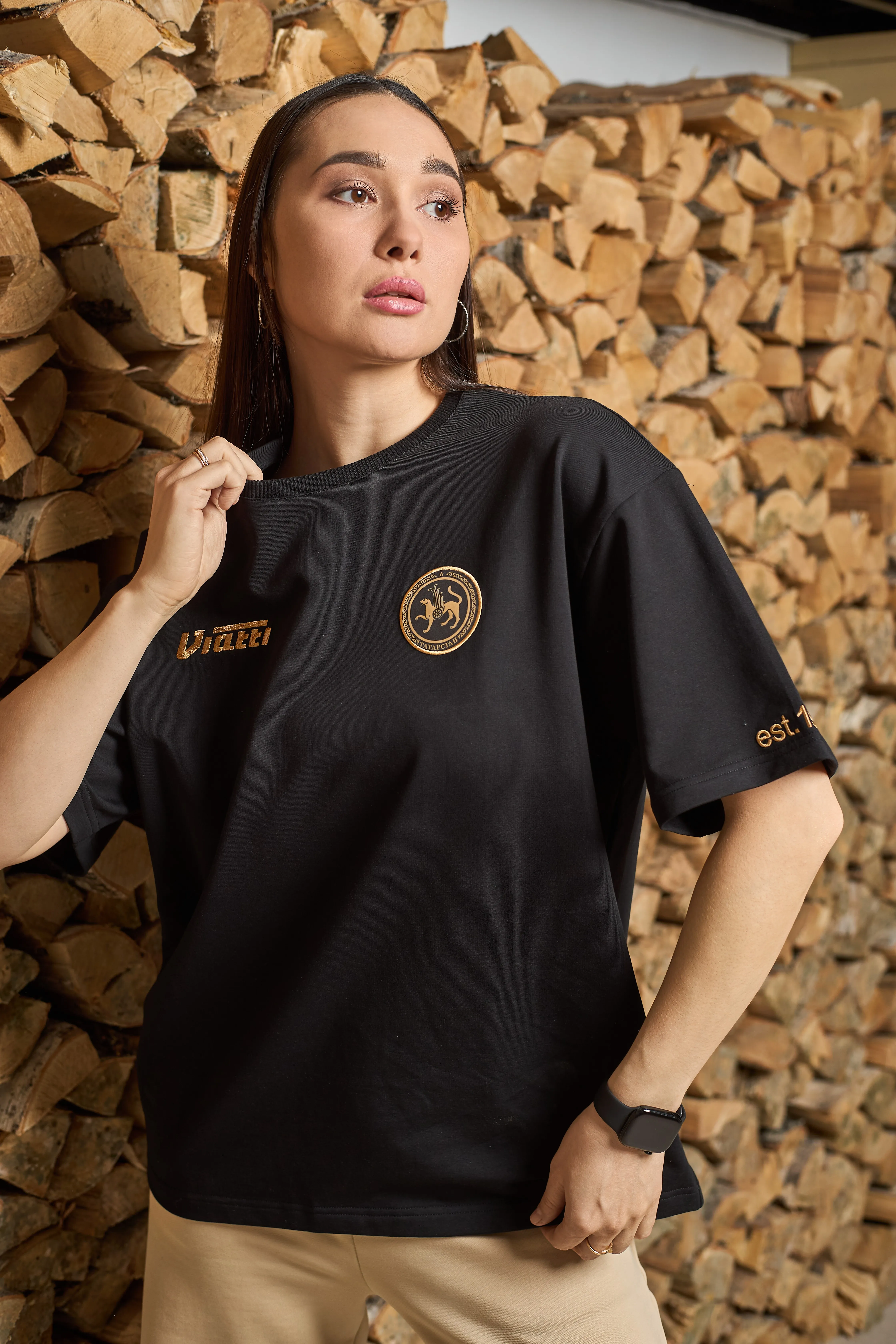 Футболка KAMA TYRES черная женская